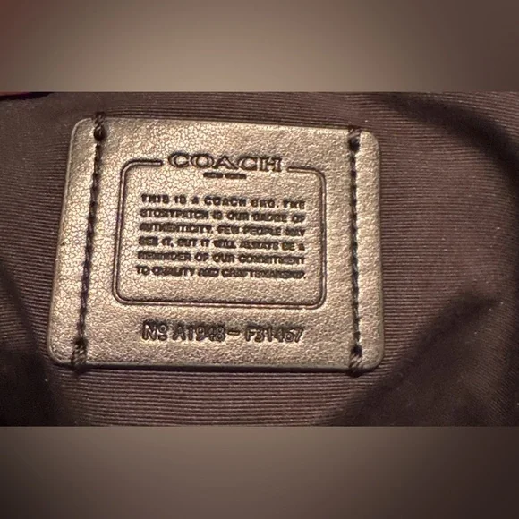 Coach Emma Black Pebbled Leather Satchel Bag - Picture 9 of 11